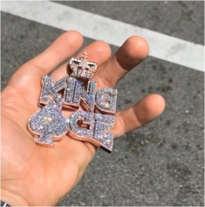 สร้อยคอชื่อสั่งทำ ทองประดับเพชร มอยส์ซาไนต์ เพชร VVS พร้อมจี้ตัวอักษรแบบกำหนดเองสำหรับผู้หญิง - Product Image 6