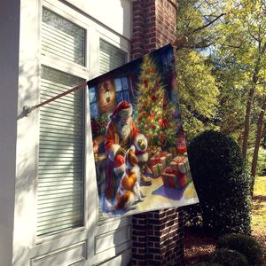 Brittany ธงบ้านซานตาคลอสหลากสีขนาดใหญ่, ธงตกแต่งเสาสำหรับตกแต่งลานแบนเนอร์งานศิลปะโพลีเอสเตอร์แขวนผนังบ้าน - Product Image 2