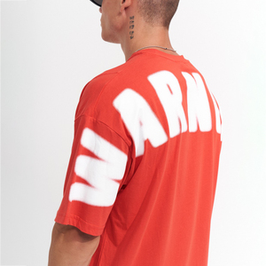 T-shirts amples et légers 100 % coton pour hommes, personnalisables avec logo imprimé, manches courtes, couleur unie, respirants, vente en gros - Product Image 4