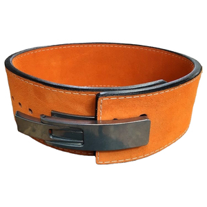 <b>Weight</b> Lifting Squat Lever Leather Cowhide Non-Slip Breathable Waterproof Adjustable Gym Waist <b>Trainer</b> Belts for Powerlifting - Product Image 2