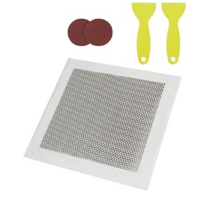 Kit di Riparazione per Cartongesso Autoadesivo da 16 Pezzi, Patch in Alluminio da 4/6/8 Pollici con 2 Raschietti e 2 Carte Abrasive - Product Image 1