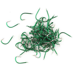 Lot de hameçons de pêche Izu vert Ghost Tooth à pointe décalée, design barbelé pour carpe crucian et carpe par zuol - Product Image 3