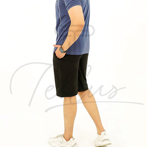 Pantalones Cortos de Verano para Hombre, Transpirables, Casuales, Ligeros, con Patrón Sólido, Cintura Elástica de Lona de Alta Calidad, Personalizados, al por Mayor - Product Image 2