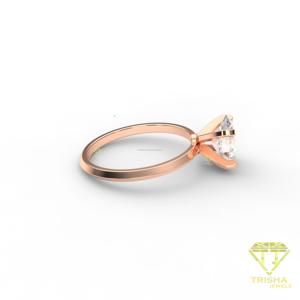 Oval Cut Moissanite Engagement <b>Ring</b> Rose Gold <b>Solitaire</b> <b>Ring</b> For Women Wedding Jewelry - Product Image 6