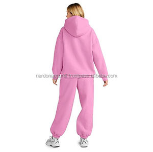 Nardon Apparel Custom Slim Ensemble de survêtements pour femmes Survêtement à fermeture éclair pour l'automne Ensemble de jogging à capuche Vêtements solides Ensemble de pantalons deux pièces pour femmes - Product Image 2