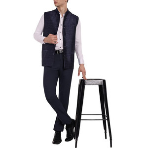 Gilet décontracté uni pour homme, fabriqué par un fabricant professionnel, en polyester/coton respirant et écologique, idéal pour les mariages. - Product Image 5