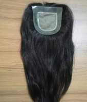 Perruques V-Part Pré-Collées Sans Colle Cheveux Humains Vierges Indiens Raides Yaki Relaxés Double Trame Faite à la Machine Permanente Toutes Couleurs 100g SV3