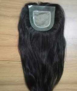 Perruques V-Part Pré-Collées Sans Colle Cheveux Humains Vierge Indiens Remy Lisses Yaki Relaxés Double Trame Faite à la Machine Permanente Toutes Couleurs 100g - Product Image 3