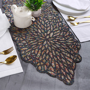 ผ้าปูโต๊ะผ้าฝ้ายปักลายลูกปัดเสื่อตกแต่งห้องครัวบ้าน - Product Image 3