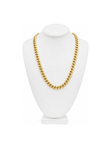 Gold Tone Cuban <b>Link</b> Chain Necklace Men's Streetwear Hip Hop Fashion Jewelry Wholesale - Product Image 1