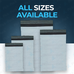 Bolsas de Correo de Poliéster Resistentes, Lisas, de 12x14 Pulgadas (Negro y Blanco) |   Bolsas de Embalaje Impermeables a Prueba de Manipulación de 52 Micras |   Venta al por Mayor - Product Image 3