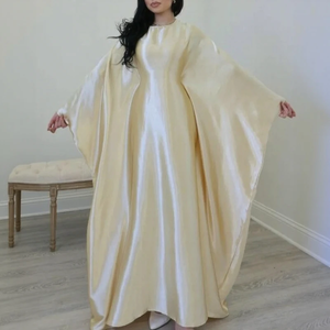 Ensemble de vêtements de prière pour femmes musulmanes, robe hijab simple et élégante pour le Ramadan, abaya longue, khimar, robe arabe, vêtements islamiques - Product Image 1