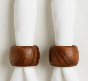 Wooden Napkin Rings Round 4.5cm Nordic Style <b>Table</b> Decoration Wedding Durable handmade wooden <b>table</b> wedding decor - Product Image 1