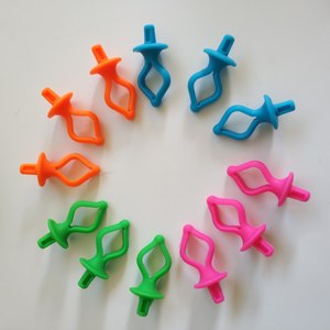 Porta Bobinas AA0236 |   Juego de Marcadores de Puntos de Ganchillo de Plástico, 12 Piezas, Rosa, Azul, Morado, Verde Azulado, Accesorios de Tejido Simples y Portátiles - Product Image 6