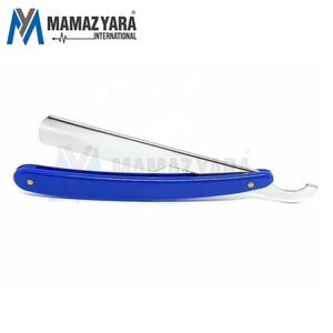 Navaja de Barbero Profesional de Alta Calidad con Hoja de Acero Inoxidable, Mango de Plástico Personalizado, Desechable, Estilo Turco - Product Image 1
