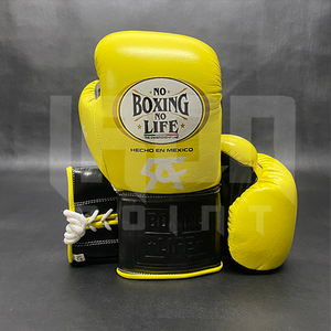 No Boxing No Life Guantes de Boxeo Profesionales de Cuero Vacuno de Primera Calidad con Cordones, Acolchado Grueso de 4 Capas, Transpirables y que Absorben la Humedad - Product Image 6