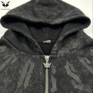 Sudaderas con capucha de diseño personalizado para hombre, chaqueta con capucha cálida para invierno, estilo casual, para ropa de calle y gimnasio. - Product Image 3
