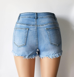 Shorts de Mezclilla para Mujer, Diseño Personalizado 2025, Transpirables, Casuales, de Alta Calidad, Poliéster/Algodón, Impresión Digital, OEM - Product Image 4