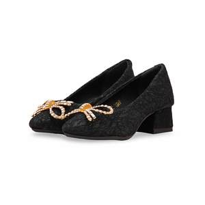 Girls Black Fancy <b>Pumps</b> KD0917 Dress Shoes & Oxfords - Product Image 3