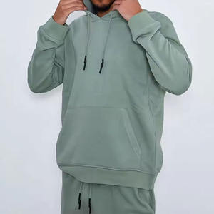 Nuevo Conjunto de Sudadera con Capucha y Pantalones Cortos, Ligero, Transpirable, de Corte Cuadrado, Liso, 100% Algodón Felpa, Hombros Caídos, para Invierno - Product Image 5