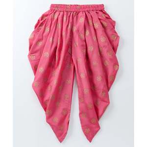 Twisha Xpressions – haut sans manches en coton imprimé pour filles de 0 à 6 mois, Dhoti Lime Green Coral, vêtements ethniques décontractés d'été, élégants - Product Image 5