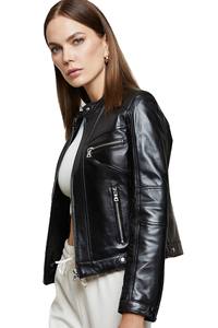 Chaqueta de Cuero para Mujer, Nueva Moda 2026, Corte Entallado, Ropa Exterior Personalizada para Damas, Venta al Por Mayor - Product Image 3