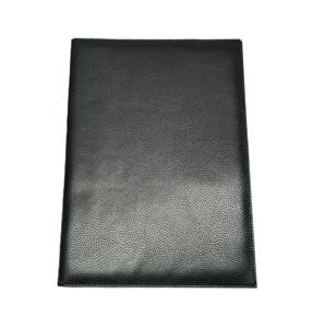 Carpeta de Menú de Cuero Sintético Vegano PU, Funda para Archivos, Portaplumas, Impresión de Logotipo Personalizado, Plegable, Segura, para Guardar Libros - Product Image 3