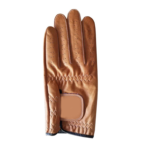 Gants de golf en cuir Cabretta pour gaucher, imprimés par sublimation avec logo personnalisé, sangle Velcro, séchage rapide, respirants, design à doigts complets - Product Image 2
