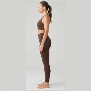 Conjunto Deportivo en Oferta, Pantalones de Yoga Cortos, Sólidos, de Cintura Alta, con Sujetador Deportivo, Traje de Yoga sin Costuras para Mujer, Conjuntos de Fitness para Gimnasio - Product Image 6