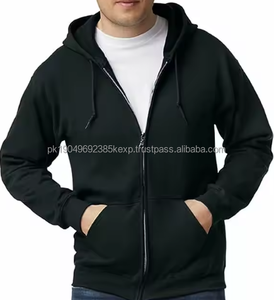 เสื้อมีฮู้ดแขนยาวสำหรับผู้ชายผ้าฟลีซระบายอากาศได้ดี100% ผ้าฝ้ายออร์แกนิกโลโก้แบบกำหนดเอง - Product Image 3