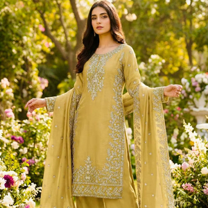 Traje de Fiesta Elegante para Mujer, Especial para Diwali y Eid, Reino Unido - Product Image 1