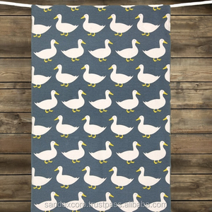 Toallas de cocina de lino de lujo 100% algodón logotipo personalizable impreso toalla de té de lujo directo del proveedor de la India - Product Image 1