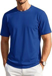 NEXT GARMENTS T-shirts pour hommes coupe classique UPF 80+ à manches courtes col rond doux légers décontractés basiques pour l'été - Product Image 2