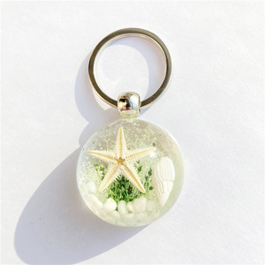 Porte-clés Monde Sous-Marin en Résine Étoile de Mer Ambre – Bijou Fantaisie Mignon et Tendance, Idéal Cadeau - Product Image 5