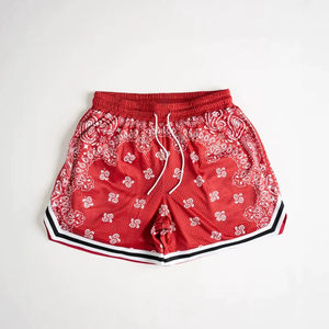 Pantalones Cortos Deportivos Estilo Bandana para Hombre, Ligeros, Transpirables, para Entrenamiento Deportivo, Correr, Gimnasio, con Bolsillos Laterales - Product Image 5