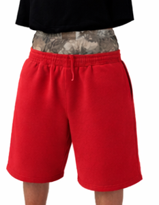 Double Waist Canvas Men's Shorts | <b>Layered</b> Streetwear Style | Oversized Fit | Breathable Drawstring Closure | 100% Cotton | - Product Image 6