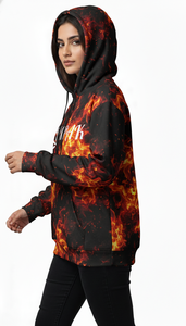 Sweat à capuche unisexe surdimensionné brodé tendance pour l'hiver avec design de sublimation premium pour la mode urbaine et le quotidien - Product Image 5