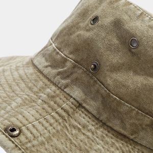 Bucket <b>Hat</b> <b>Men</b> Women Summer Washed <b>Sun</b> <b>Hat</b> UV Protection Outdoor Camping Hiking Fisherman Wide Brim Safari Bonnet - Product Image 5