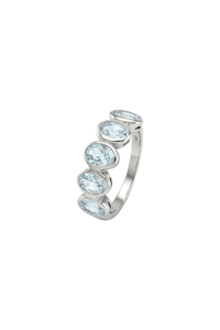 Anillo de Aguamarina en Plata de Ley 92.5 KLSR-11917 - Product Image 1