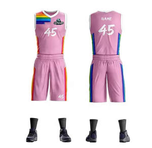 Camisetas y pantalones cortos de baloncesto personalizados de gran venta, ropa deportiva de fútbol 100% poliéster hecha en Pakistán - Product Image 4