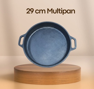 Cast Iron Round Baking <b>Pan</b> PFOA Free Oven Safe No Coating For Home Kitchen Use - Product Image 4