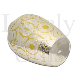 Urna funeraria clásica de latón con incrustaciones de nácar, urna de cremación, recuerdo conmemorativo, urna de latón hecha a mano con incrustaciones de nácar, elegante. - Product Image 2