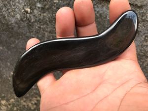 Natural Buffalo Horn Gua Sha Scraping <b>Massage</b> <b>Tool</b> for Face & Body Relaxation - Product Image 2
