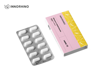 Boîte en papier blister personnalisée, imprimée, gaufrée et enduite de protection UV pour médicaments et compléments alimentaires |   Emballage de manchon recyclable et respectueux de l'environnement