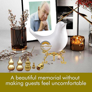 Personalized Metal Funeral Urn Luxury Decorative Brass <b>Memorial</b> Urn Adult Cremation Urn Metal Design Wholesale Metal Urn - Product Image 3