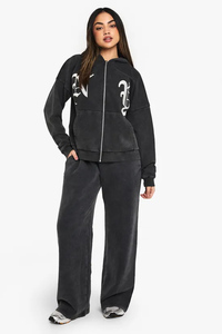 Custom Latest <b>Charcoal</b> Winter Women's NY Embroidered Straight Leg <b>Joggers</b> Terry Fleece 100% Cotton Soft Drawstring Closure - Product Image 5