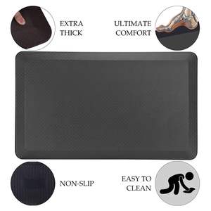 Tapis de bureau anti-fatigue antidérapant 32'' x 20'', tapis de cuisine plat, coussinets de protection pour meubles - Product Image 5