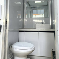 Remorque de toilettes portables individuelles compactes pour événements extérieurs et location