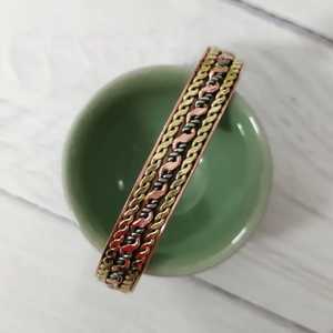 Pulsera de Cobre Hecha a Mano al por Mayor, Chapada en Oro, Estilo Vintage, Unisex, Ajustable - Product Image 5