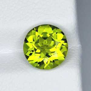 Peridoto natural de corte redondo, piedra preciosa suelta, peridoto verde, piedra de nacimiento de agosto, para la fabricación de joyas, proveedor mayorista - Product Image 2
